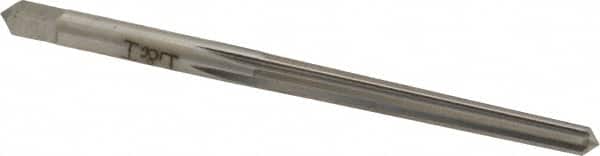 Made in USA - #1 Pin, 0.1798" Diam, 0.1447" Small End, 3/16" Diam Straight Shank, 1-11/16" Flute, Taper Pin Reamer - Eagle Tool & Supply