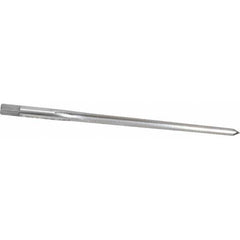 Made in USA - #4 Pin, 0.2604" Diam, 0.2071" Small End, 17/64" Diam Straight Shank, 2-9/16" Flute, Taper Pin Reamer - Eagle Tool & Supply
