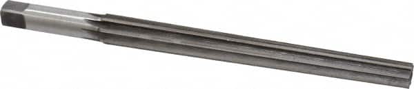 Made in USA - #10 Pin, 0.7216" Diam, 0.5799" Small End, 5/8" Diam Straight Shank, 6-13/16" Flute, Taper Pin Reamer - Eagle Tool & Supply