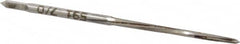 Made in USA - #7/0 Pin, 0.0666" Diam, 0.0497" Small End, 5/64" Diam Straight Shank, 13/16" Flute, Taper Pin Reamer - Eagle Tool & Supply