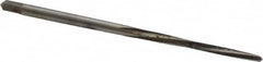 Made in USA - #6/0 Pin, 0.0806" Diam, 0.0611" Small End, 3/32" Diam Straight Shank, 15/16" Flute, Taper Pin Reamer - Eagle Tool & Supply