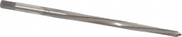 Made in USA - #4/0 Pin, 0.1142" Diam, 0.0869" Small End, 1/8" Diam Straight Shank, 1-5/16" Flute, Taper Pin Reamer - Eagle Tool & Supply