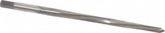 Made in USA - #4/0 Pin, 0.1142" Diam, 0.0869" Small End, 1/8" Diam Straight Shank, 1-5/16" Flute, Taper Pin Reamer - Eagle Tool & Supply