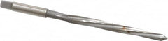 Made in USA - #3/0 Pin, 0.1302" Diam, 0.1029" Small End, 9/64" Diam Straight Shank, 1-5/16" Flute, Taper Pin Reamer - Eagle Tool & Supply