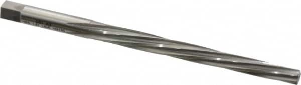 Made in USA - #3 Pin, 0.2294" Diam, 0.1813" Small End, 15/64" Diam Straight Shank, 2-5/16" Flute, Taper Pin Reamer - Eagle Tool & Supply