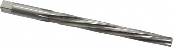 Made in USA - #5 Pin, 0.2994" Diam, 0.2409" Small End, 5/16" Diam Straight Shank, 2-13/16" Flute, Taper Pin Reamer - Eagle Tool & Supply
