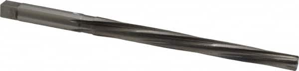Made in USA - #6 Pin, 0.354" Diam, 0.2773" Small End, 23/64" Diam Straight Shank, 3-11/16" Flute, Taper Pin Reamer - Eagle Tool & Supply