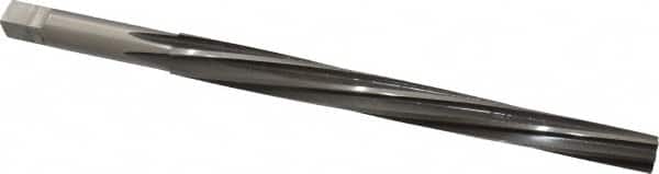 Made in USA - #8 Pin, 0.505" Diam, 0.3971" Small End, 7/16" Diam Straight Shank, 5-3/16" Flute, Taper Pin Reamer - Eagle Tool & Supply