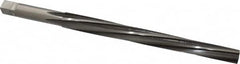 Made in USA - #8 Pin, 0.505" Diam, 0.3971" Small End, 7/16" Diam Straight Shank, 5-3/16" Flute, Taper Pin Reamer - Eagle Tool & Supply
