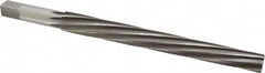 Made in USA - #11 Pin, 0.878" Diam, 0.706" Small End, 3/4" Diam Straight Shank, 8-1/4" Flute, Taper Pin Reamer - Eagle Tool & Supply