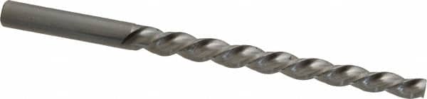 Made in USA - #4 Pin, 0.2604" Diam, 0.2071" Small End, 17/64" Diam Straight Shank, 2-9/16" Flute, Taper Pin Reamer - Eagle Tool & Supply