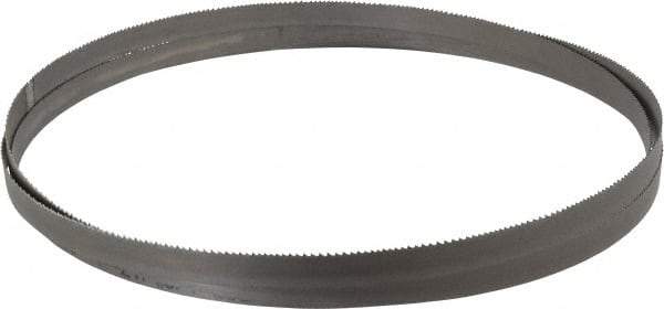 Starrett - 10 to 14 TPI, 7' 9-1/2" Long x 1/2" Wide x 0.025" Thick, Welded Band Saw Blade - Bi-Metal, Toothed Edge, Raker Tooth Set, Contour Cutting - Eagle Tool & Supply