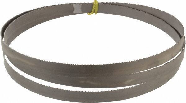 Starrett - 10 to 14 TPI, 8' 2-1/2" Long x 3/4" Wide x 0.035" Thick, Welded Band Saw Blade - Bi-Metal, Toothed Edge, Raker Tooth Set, Contour Cutting - Eagle Tool & Supply