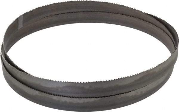 Starrett - 6 to 10 TPI, 9' 7-1/2" Long x 1" Wide x 0.035" Thick, Welded Band Saw Blade - Bi-Metal, Toothed Edge, Raker Tooth Set, Contour Cutting - Eagle Tool & Supply