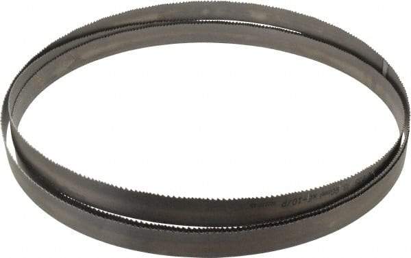 Starrett - 6 to 10 TPI, 12' Long x 1" Wide x 0.035" Thick, Welded Band Saw Blade - Bi-Metal, Toothed Edge, Raker Tooth Set, Contour Cutting - Eagle Tool & Supply