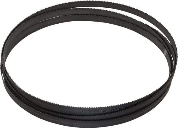 Starrett - 10 TPI, 12' 6" Long x 1/2" Wide x 0.035" Thick, Welded Band Saw Blade - Bi-Metal, Toothed Edge, Raker Tooth Set, Contour Cutting - Eagle Tool & Supply