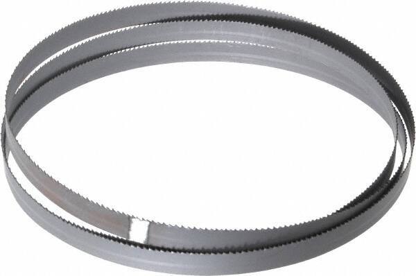 Starrett - 10 to 14 TPI, 5' 8" Long x 1/2" Wide x 0.025" Thick, Welded Band Saw Blade - Bi-Metal, Toothed Edge, Raker Tooth Set, Contour Cutting - Eagle Tool & Supply