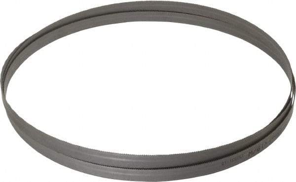 Starrett - 18 TPI, 7' 9-1/2" Long x 1/2" Wide x 0.025" Thick, Welded Band Saw Blade - Bi-Metal, Toothed Edge, Wavy Tooth Set, Contour Cutting - Eagle Tool & Supply