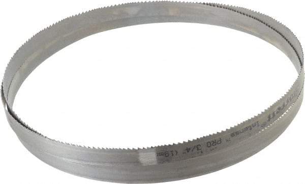 Starrett - 6 to 10 TPI, 8' 10" Long x 3/4" Wide x 0.035" Thick, Welded Band Saw Blade - Bi-Metal, Toothed Edge, Raker Tooth Set, Contour Cutting - Eagle Tool & Supply