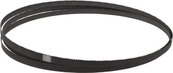 Starrett - 8 to 12 TPI, 9' 9" Long x 1/2" Wide x 0.025" Thick, Welded Band Saw Blade - Bi-Metal, Toothed Edge, Raker Tooth Set, Contour Cutting - Eagle Tool & Supply