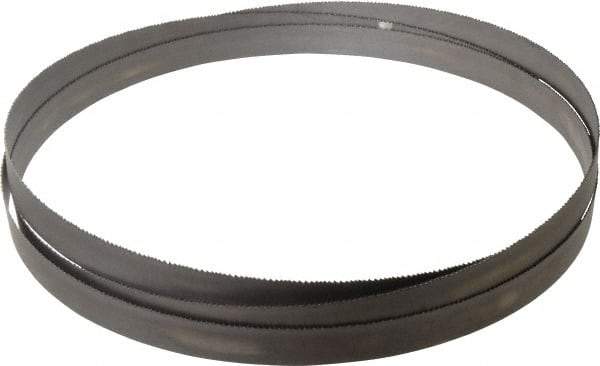 Starrett - 8 to 12 TPI, 12' 1" Long x 1" Wide x 0.035" Thick, Welded Band Saw Blade - Bi-Metal, Toothed Edge, Raker Tooth Set, Contour Cutting - Eagle Tool & Supply