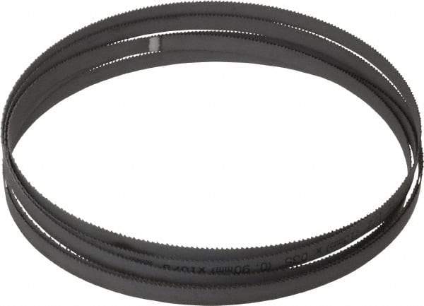 Starrett - 10 TPI, 12' 7" Long x 1/2" Wide x 0.035" Thick, Welded Band Saw Blade - Bi-Metal, Toothed Edge, Raker Tooth Set, Contour Cutting - Eagle Tool & Supply