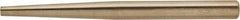 Ampco - 1/8" Nonsparking Punch - 4-3/4" OAL, Nickel Aluminum Bronze - Eagle Tool & Supply