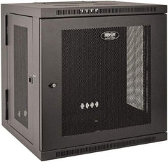 Tripp-Lite - 23.63" Overall Width x 10" Rack Height x 21.63" Overall Depth Data Cable Enclosure - 200 Lb Capacity, Black - Eagle Tool & Supply