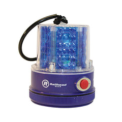 Strobe & Flashing Lights; Light Type: Revolving; Lens Color: Blue; Lamp Type: LED; Mounting Type: Magnetic; NEMA Rating: 6; Voltage: All IQv Batteries; Recommended Environment: Industrial; Flashes Per Minute: 60