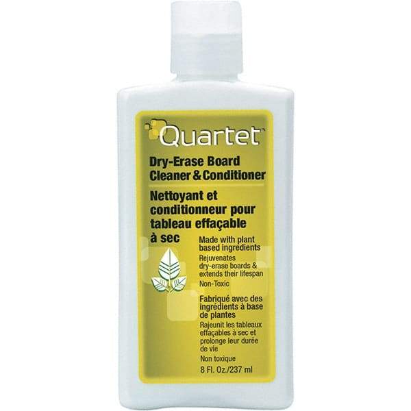 Quartet - 8 oz Bottle White Board & Dry Erase Board Cleaner - For Use with Dry Erase Marker Boards - Eagle Tool & Supply