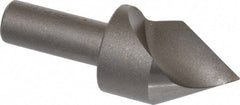 Keo - 1" Head Diam, 1/2" Shank Diam, 1 Flute 60° High Speed Steel Countersink - Bright Finish, 2-3/4" OAL, Single End, Straight Shank, Right Hand Cut - Eagle Tool & Supply