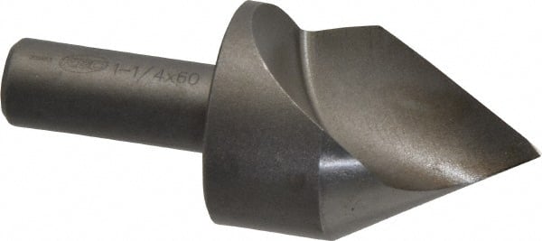 Keo - 1-1/4" Head Diam, 1/2" Shank Diam, 1 Flute 60° High Speed Steel Countersink - Eagle Tool & Supply