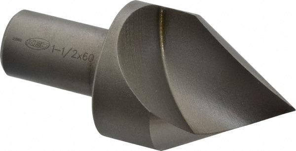 Keo - 1-1/2" Head Diam, 3/4" Shank Diam, 1 Flute 60° High Speed Steel Countersink - Eagle Tool & Supply