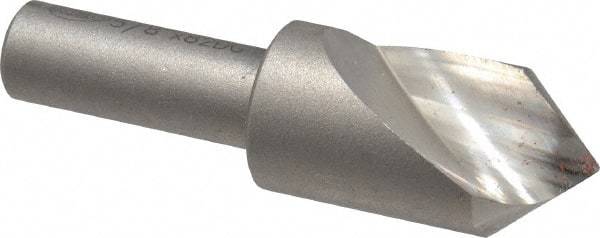 Keo - 5/8" Head Diam, 3/8" Shank Diam, 1 Flute 82° High Speed Steel Countersink - Bright Finish, 2-1/4" OAL, Single End, Straight Shank, Right Hand Cut - Eagle Tool & Supply