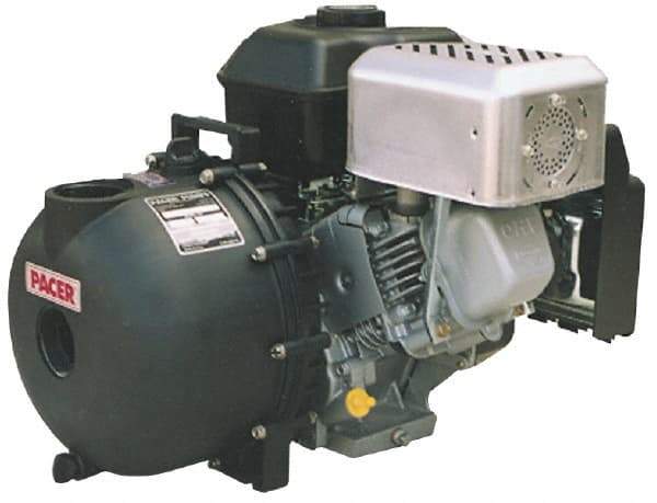 Value Collection - 6.5 HP, 3,600 RPM, 3 Port Size, Honda, Self Priming Engine Pump - Polyester, Carbon-Ceramic Shaft Seal - Eagle Tool & Supply