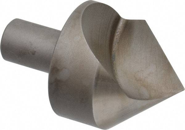 Keo - 2" Head Diam, 3/4" Shank Diam, 1 Flute 82° High Speed Steel Countersink - Bright Finish, 3-1/4" OAL, Single End, Straight Shank, Right Hand Cut - Eagle Tool & Supply