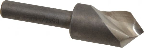 Keo - 1/2" Head Diam, 1/4" Shank Diam, 1 Flute 90° High Speed Steel Countersink - Eagle Tool & Supply