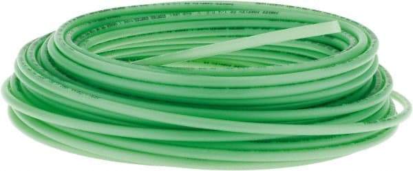 Parker - 11/64" ID x 1/4" OD, 0.04" Wall Thickness, 100' Long, Polyethylene Tube - Green, 120 Max psi, -80 to 150°F - Eagle Tool & Supply