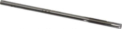 Made in USA - 1/4" Carbide-Tipped 4 Flute Chucking Reamer - Straight Flute, 15/64" Straight Shank, 1-1/2" Flute Length, 6" OAL - Eagle Tool & Supply