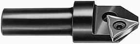 APT - 100° Included Angle, 2-1/2" Max Cut Diam, 2-1/2mm Body Diam, 3/4" Shank Diam, 2-3/8" OAL, Indexable Countersink - 1 Square Insert, SPGH 433 Insert Style, Positive Rake, Series CC - Eagle Tool & Supply