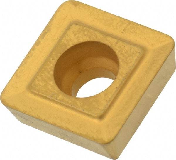 Interstate - SPGH433 HF Grade TCN55 Carbide Turning Insert - TiN Finish, 90° Square, 1/2" Inscr Circle, 3/16" Thick, 3/64" Corner Radius - Eagle Tool & Supply