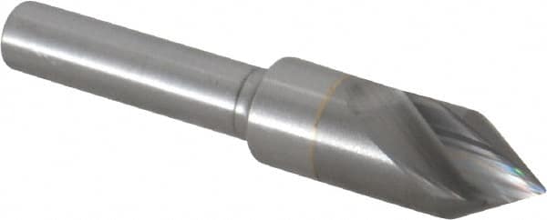M.A. Ford - 3/8" Head Diam, 1/4" Shank Diam, 1 Flute 60° Solid Carbide Countersink - Eagle Tool & Supply