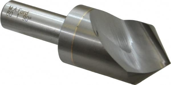 M.A. Ford - 1" Head Diam, 1/2" Shank Diam, 1 Flute 90° Solid Carbide Countersink - Eagle Tool & Supply