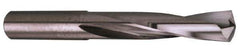 Atrax - 10.5mm 135° Spiral Flute Solid Carbide Screw Machine Drill Bit - Bright Finish, Right Hand Cut, 2" Flute Length, 3-3/8" OAL, Split Point, Straight Shank - Eagle Tool & Supply