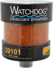 Trico - 1" Friction Fit, 5" Diam, 6-1/4" High, 35 CFM Air Flow, ABS Plastic and Impact Modified Acrylic Dessicant Breather - -28.89 to 93.33°C, Friction Fitting (M) - Eagle Tool & Supply