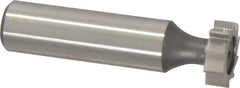 Keo - 5/8" Diam x 3/16" Face Width, High Speed Steel, 10 Teeth, Shank Connection Woodruff Keyseat Cutter - Uncoated, 2-3/16" OAL x 1/2" Shank, Straight Teeth, ANSI 605, Old Standard 61 - Eagle Tool & Supply