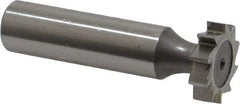 Keo - 3/4" Diam x 3/16" Face Width, High Speed Steel, 10 Teeth, Shank Connection Woodruff Keyseat Cutter - Uncoated, 2-3/16" OAL x 1/2" Shank, Straight Teeth, ANSI 606, Old Standard 9 - Eagle Tool & Supply