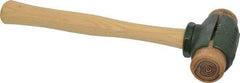 Garland - 2 Lb Head 1-1/2" Face Rawhide Split Head Hammer - 12-1/2" OAL, Wood Handle - Eagle Tool & Supply