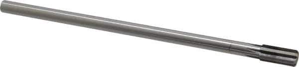 Made in USA - 3/8" Diam, 5/16" Max Diam Straight Shank, 3/4" Flute Length, Machine Expansion Reamer - Straight Flute, 7" OAL, Right Hand Cut, 6 Flutes, High Speed Steel, Bright Finish - Eagle Tool & Supply