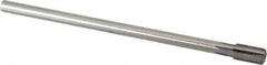 Made in USA - 13/32" Diam, 5/16" Max Diam Straight Shank, 3/4" Flute Length, Machine Expansion Reamer - Straight Flute, 7" OAL, Right Hand Cut, 6 Flutes, High Speed Steel, Bright Finish - Eagle Tool & Supply